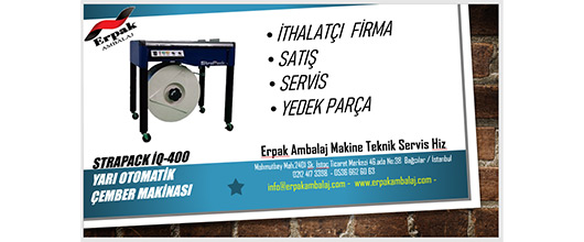 Strapack İQ400 Çember Makinası Satış & Servis & Yedek Parça